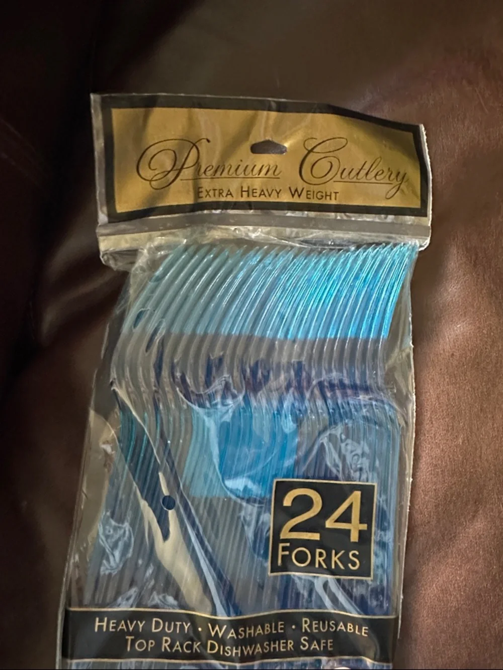NWT Bundle of amscan Plasticware Caribbean Blue 48 Sets